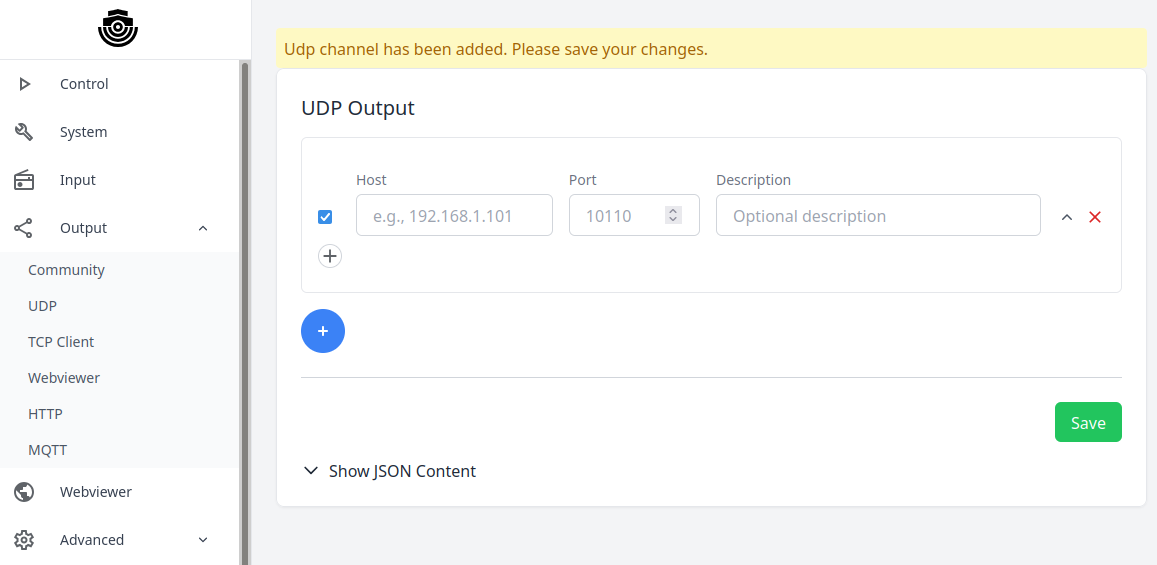 AIS Catcher configuration screenshot